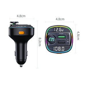 Bluetooth 5.0 FM Transmitter Handsfree Car Radio MP3 Player