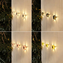 4PCS Outdoor Garden Solar Light Atmosphere Wall Lamp
