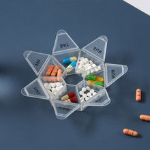 7-Sided Portable Vitamin Holder Box Pill Organizer Planner