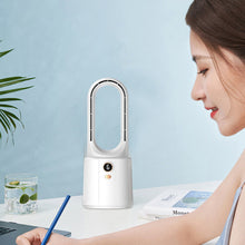 Mini Desk Misting Fan Bladeless USB Rechargeable Humidifier Air Cooler