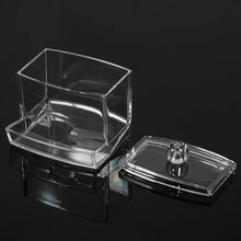 Clear Cosmetic Box Acrylic Q-tip Storage Jar