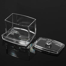 Clear Cosmetic Box Acrylic Q-tip Storage Jar