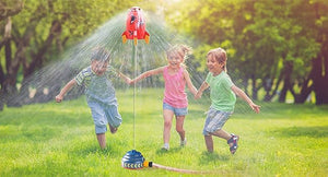 Outdoor Water Spray Rotating Rocket Sprinkler Toy