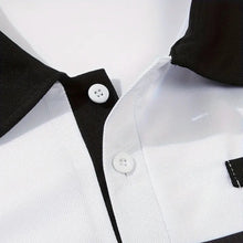 Men's Casual Stripe Polo Shirt