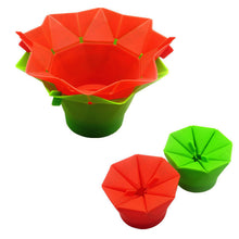 Foldable Red Silicone Popcorn Bucket Bowl Maker
