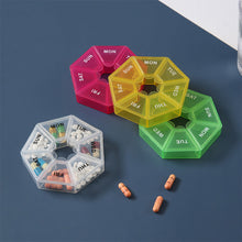 7-Sided Portable Vitamin Holder Box Pill Organizer Planner