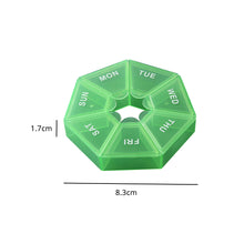 7-Sided Portable Vitamin Holder Box Pill Organizer Planner