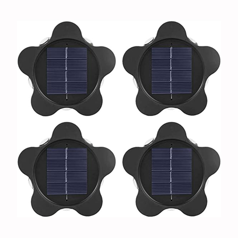 4PCS Outdoor Garden Solar Light Atmosphere Wall Lamp