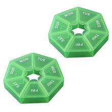 7-Sided Portable Vitamin Holder Box Pill Organizer Planner