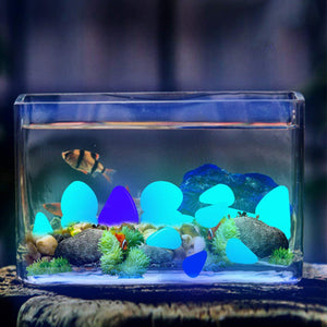 Solar Powered Glow in the Dark Garden Pebbles Garden Décor_5