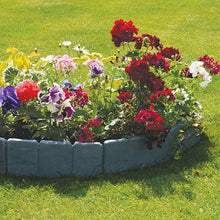Cobbled Stone Effect Garden Edging Plastic Lawn Fence