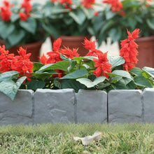 Cobbled Stone Effect Garden Edging Plastic Lawn Fence