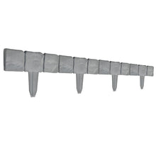 Cobbled Stone Effect Garden Edging Plastic Lawn Fence