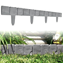 Cobbled Stone Effect Garden Edging Plastic Lawn Fence