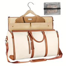 2 in 1 Hanging Suitcase Convertible Carry on Leather Garment Bag for Travel_11