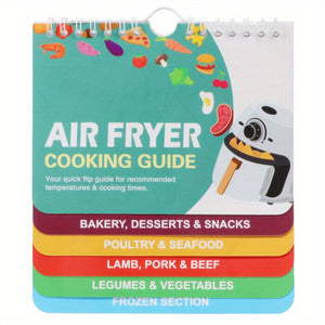 Air Fryer Cheat Table Magnet Cooking Guide Booklet_1