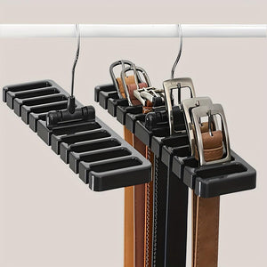 1pc Multi-functional Foldable Belts Storage Hanger With Slot_9