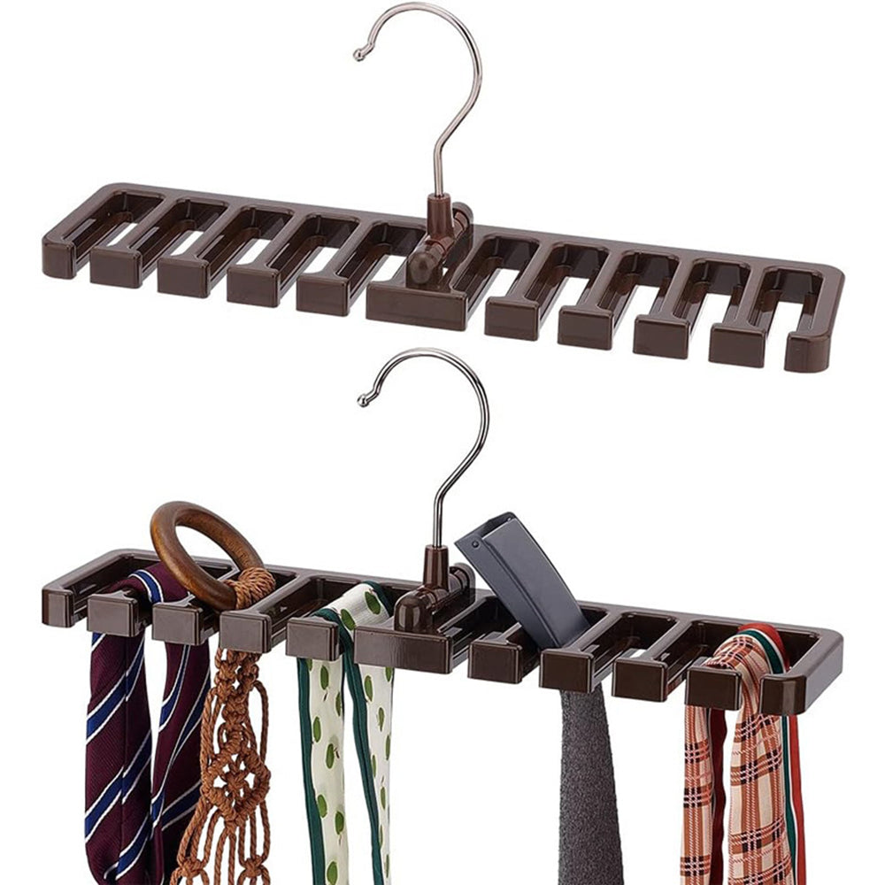 1pc Multi-functional Foldable Belts Storage Hanger With Slot_0