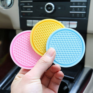 2Pcs Universal Non-Slip Cup Holders Embedded in Ornaments Coaster_1