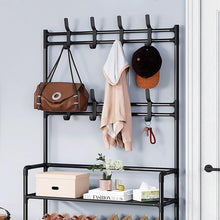 4/5 Layers Free Standing Storage Shelves Entrance Coat Rack_12