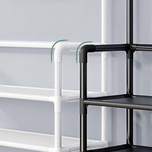 4/5 Layers Free Standing Storage Shelves Entrance Coat Rack_9
