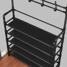 4/5 Layers Free Standing Storage Shelves Entrance Coat Rack_14