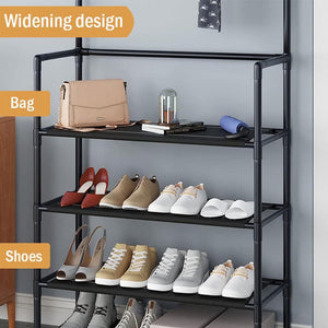 4/5 Layers Free Standing Storage Shelves Entrance Coat Rack_18