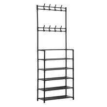 4/5 Layers Free Standing Storage Shelves Entrance Coat Rack_23