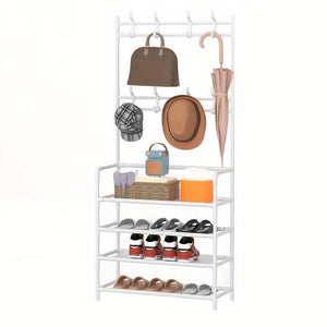 4/5 Layers Free Standing Storage Shelves Entrance Coat Rack_24