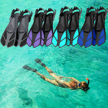 Snorkel Fins Adjustable Buckles Open Heel Short Swim Flippers_5