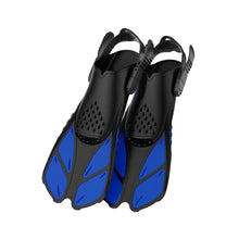 Snorkel Fins Adjustable Buckles Open Heel Short Swim Flippers_7