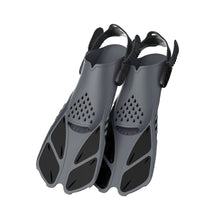 Snorkel Fins Adjustable Buckles Open Heel Short Swim Flippers_8