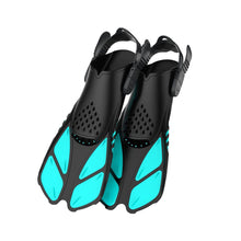 Snorkel Fins Adjustable Buckles Open Heel Short Swim Flippers_9