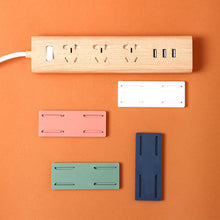 4pcs Self-adhesive Wall-mounted Socket Storage Organizer Fixer in 4 Colors_2