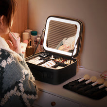 LED Travel Makeup Case with Adjustable Dividers and Mirror_7