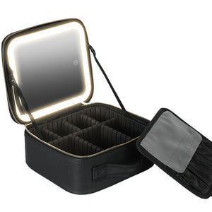 LED Travel Makeup Case with Adjustable Dividers and Mirror_15