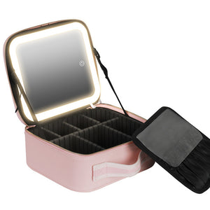 LED Travel Makeup Case with Adjustable Dividers and Mirror_17