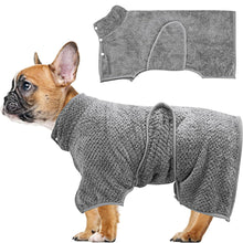 Absorbent Dogs Bathrobe Microfiber Dog Towel Fast Drying Pet Dressing Gown_1