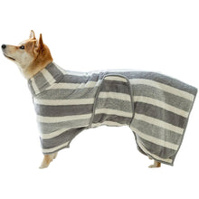 Absorbent Dogs Bathrobe Microfiber Dog Towel Fast Drying Pet Dressing Gown_4