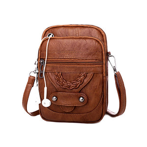 Retro Square Crossbody Phone Bag Women's Daily Versatile Shoulder Bag_0