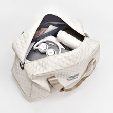 Large Capacity Lightweight Argyle Pattern Luggage Bag_13