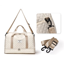 Large Capacity Lightweight Argyle Pattern Luggage Bag_14