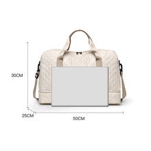 Large Capacity Lightweight Argyle Pattern Luggage Bag_18