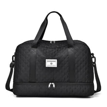 Large Capacity Lightweight Argyle Pattern Luggage Bag_0