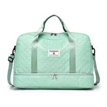 Large Capacity Lightweight Argyle Pattern Luggage Bag_5