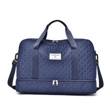 Large Capacity Lightweight Argyle Pattern Luggage Bag_7