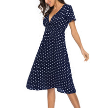 Vintage Print Puff Sleeve Casual Square Collar Floral Long Dress