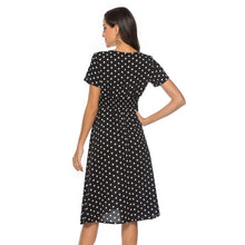 Vintage Print Puff Sleeve Casual Square Collar Floral Long Dress