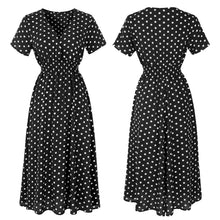 Vintage Print Puff Sleeve Casual Square Collar Floral Long Dress