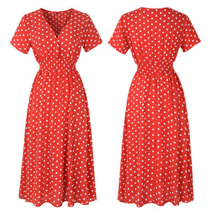 Vintage Print Puff Sleeve Casual Square Collar Floral Long Dress